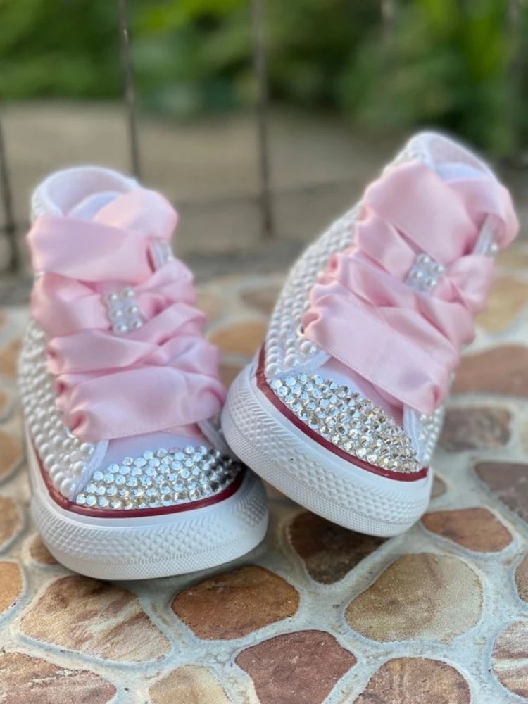 Rainbow Canvas Sneakers for Girls Birthday Party