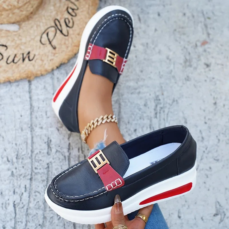 Women's Slip-On Vulcanized Sneakers for Casual Walking