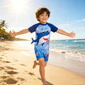 Boys Cartoon Swimwear 3 Piece Set for Ages 3 to 12