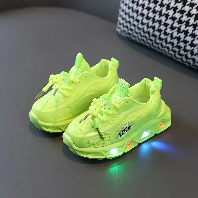 LED Child Trainers for Toddlers 4-6 Years Unisex Sport Shoes