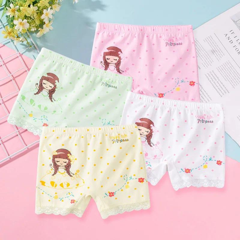 Summer Girls Cotton Safety Pants for Dance 4-6Y
