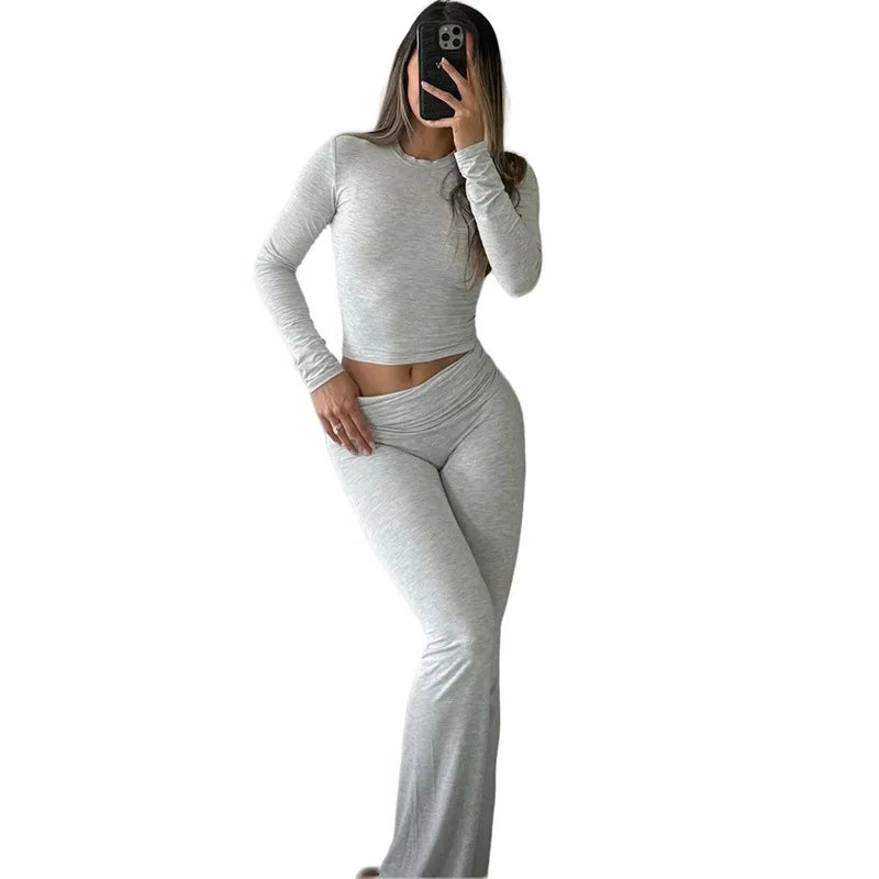 High Stretch Cotton Lounge Wear Set for Women