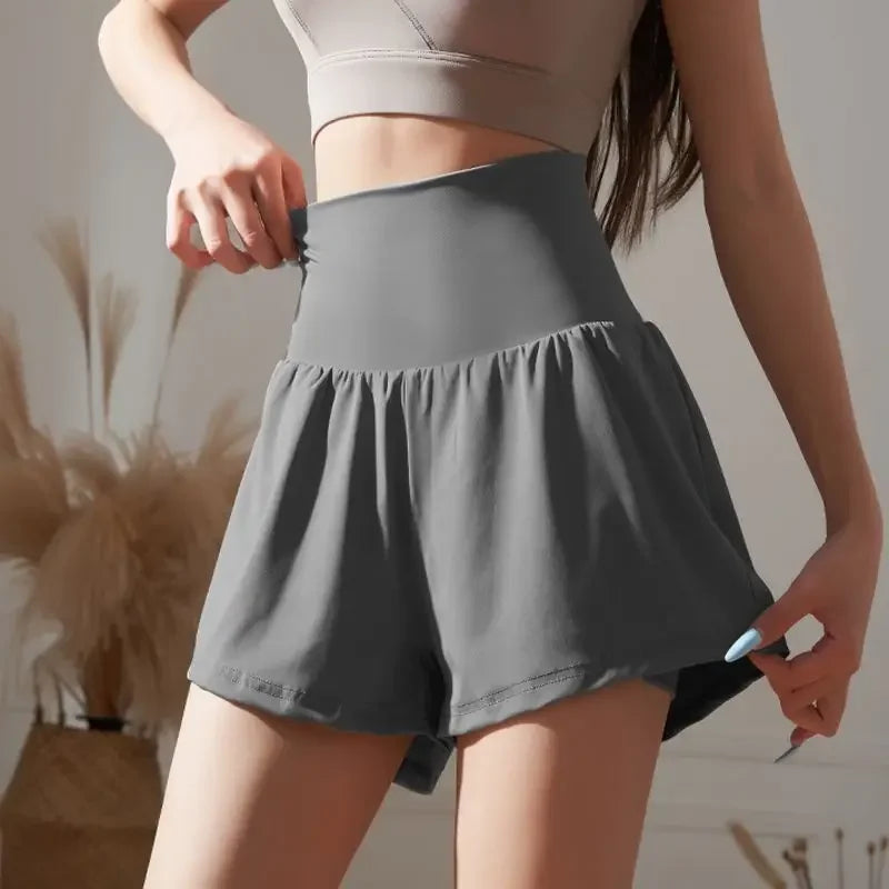 Summer Women's Cotton Blend Elastic Waist Shorts for Outdoors