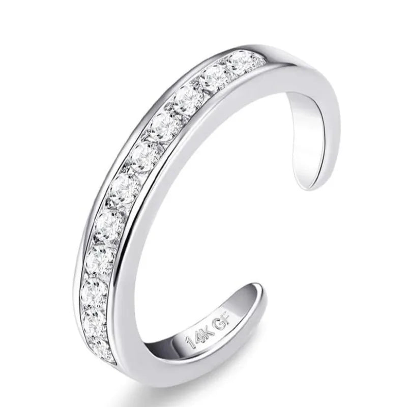 Bobisty Adjustable 14K Gold Plated Toe Rings for Women