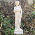 Ivory Nymph Sculpture Outdoor Garden Statue for Patios
