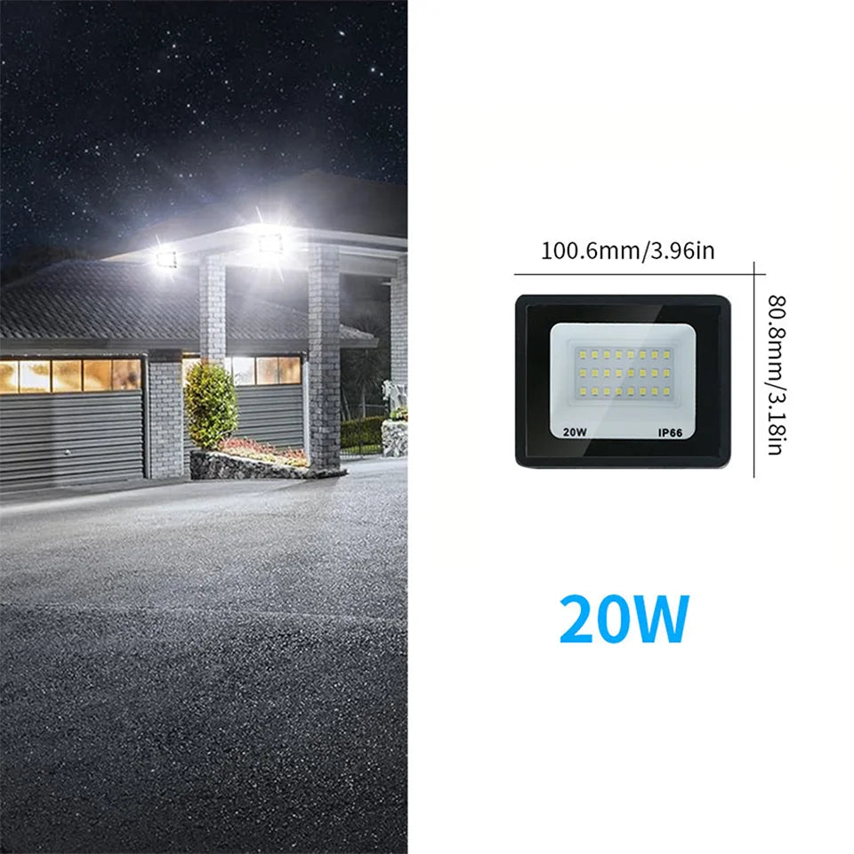 Aluminum LED Floodlights for Outdoor Garden and Garage Use