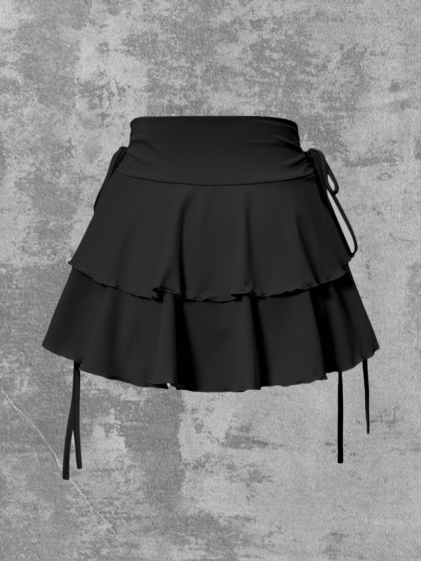 High Waist Slim Fit Elastic Waist Skirt for Women in Solid Color