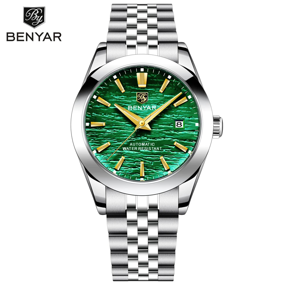 Luxury Mechanical Wristwatch for Men in Stainless Steel