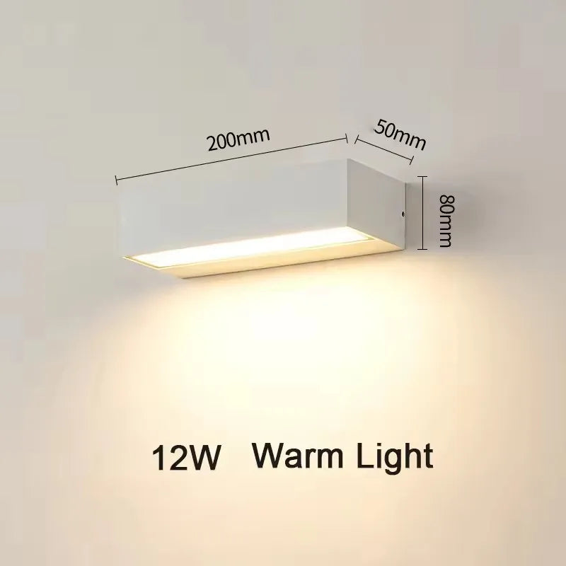 Contemporary Outdoor Wall Light Sconce for Garden and Porch