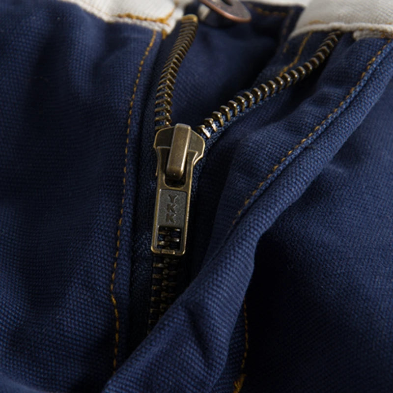 Summer fashion style personality color splicing wash and do old slim men's cargo shorts multi-pocket casual pants