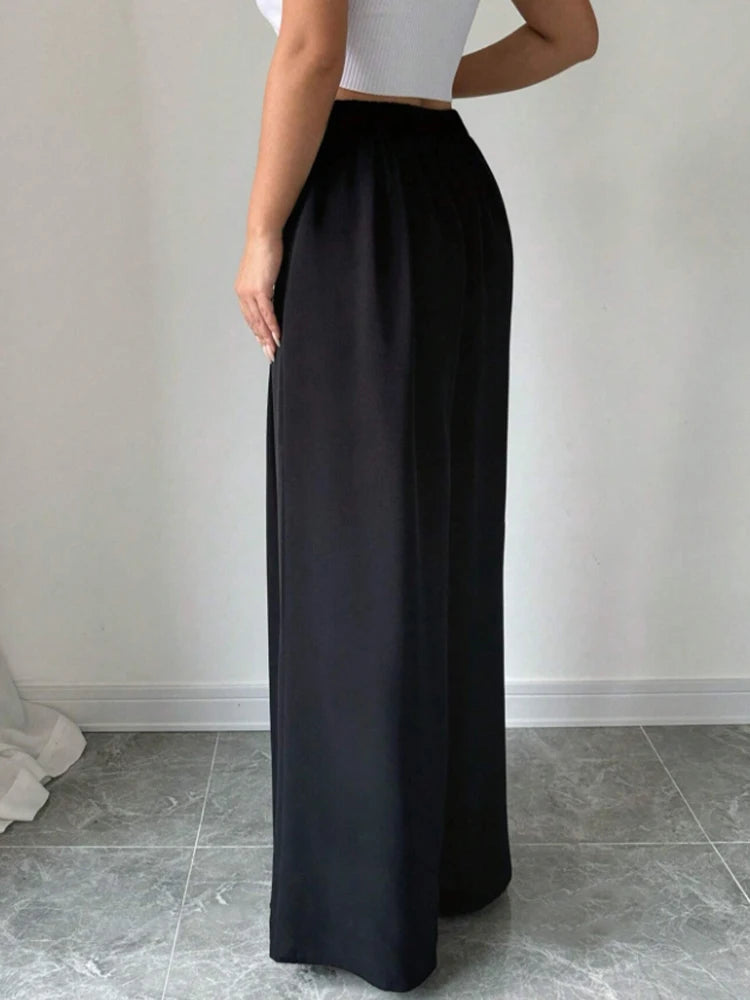 Chiffon High Waist Wide Leg Pants for Women by MALEY LifeStyle