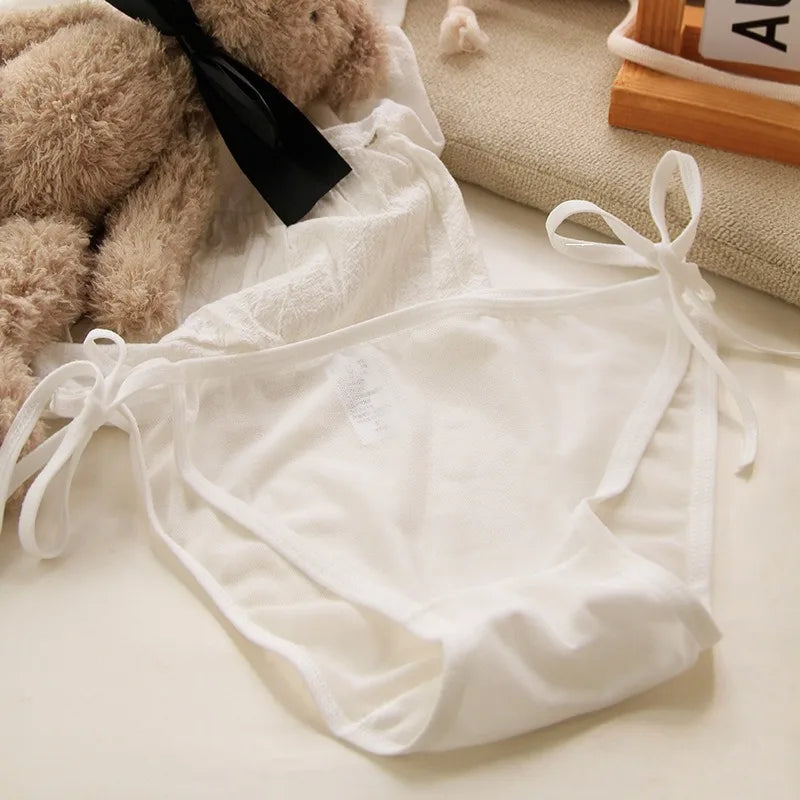 Sheer Mesh Low Waist Briefs for Women by QFVAN