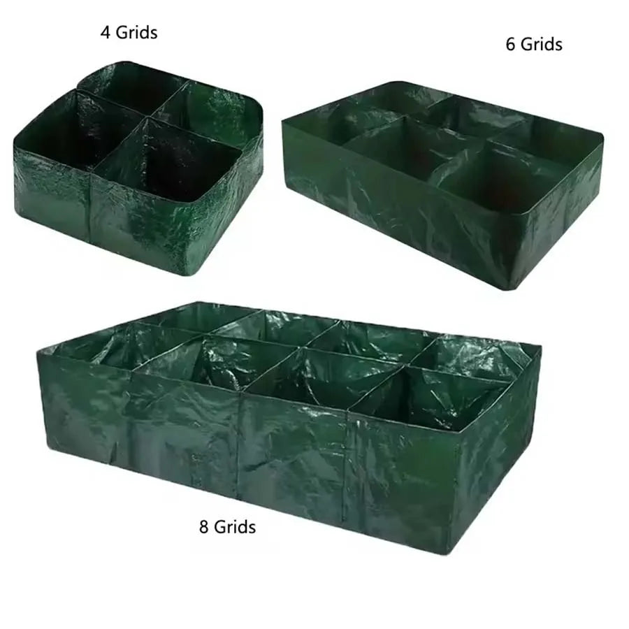Dark Green Plastic Grow Bags for Garden Planters Outdoor