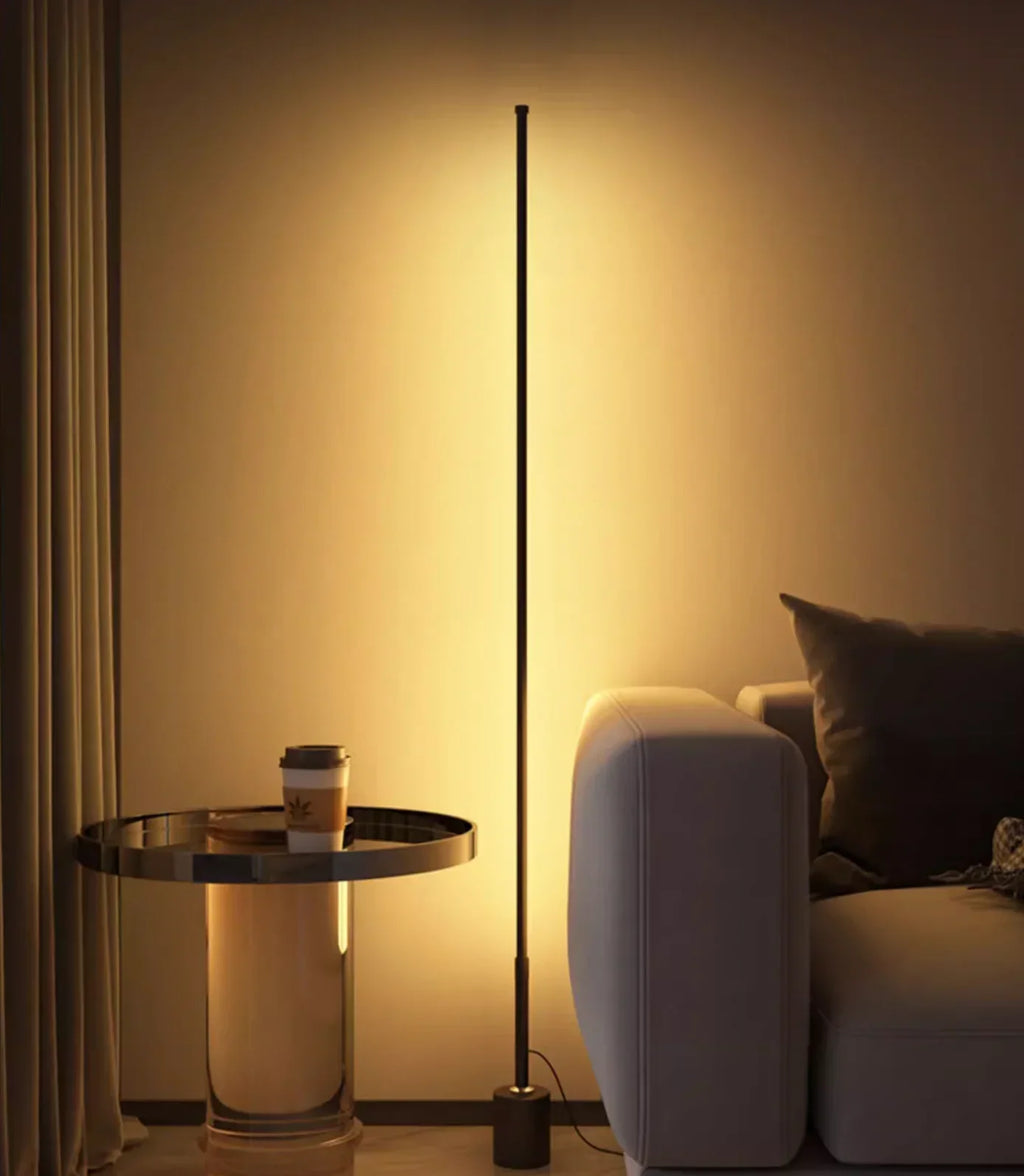 Dimmable LED Corner Floor Lamp with Remote Control for Study