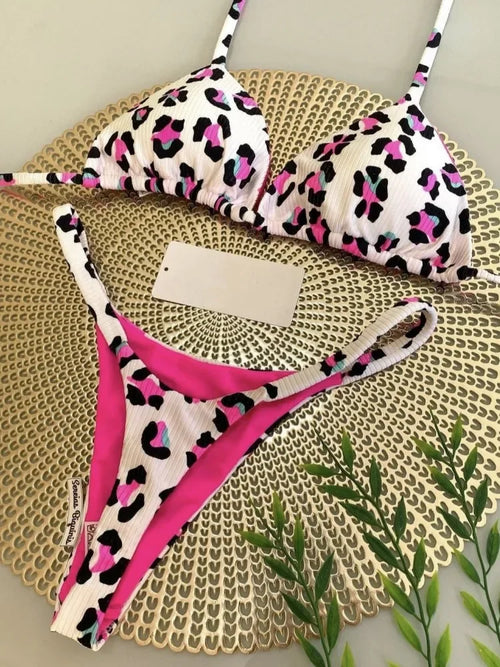 2024 Brazilian Bikini Women Suit with Cherry Print Design