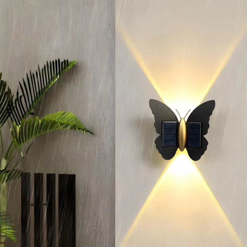 Solar Powered LED Wall Light for Garden and Outdoor Spaces
