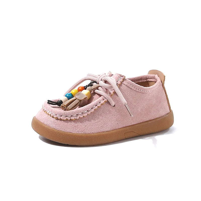 Retro Style Leather Mary Jane Shoes for Girls 3-6Y
