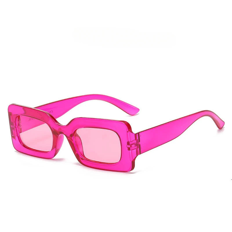 Vintage Rectangle Frame Sunglasses for Women by MOONBIFFY