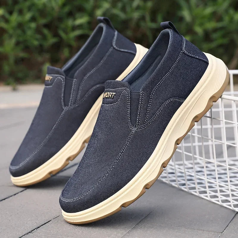 Men's Casual Slip-On Loafers in Canvas for Autumn 2025