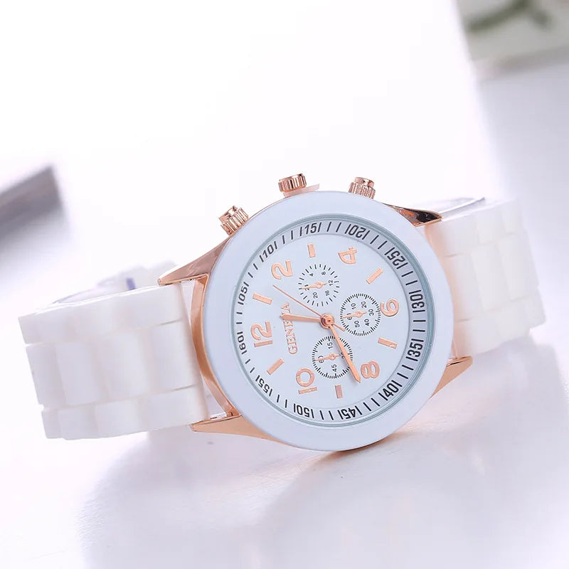 Luxury Silicone Strap Quartz Watch for Women by MALEY LifeStyle