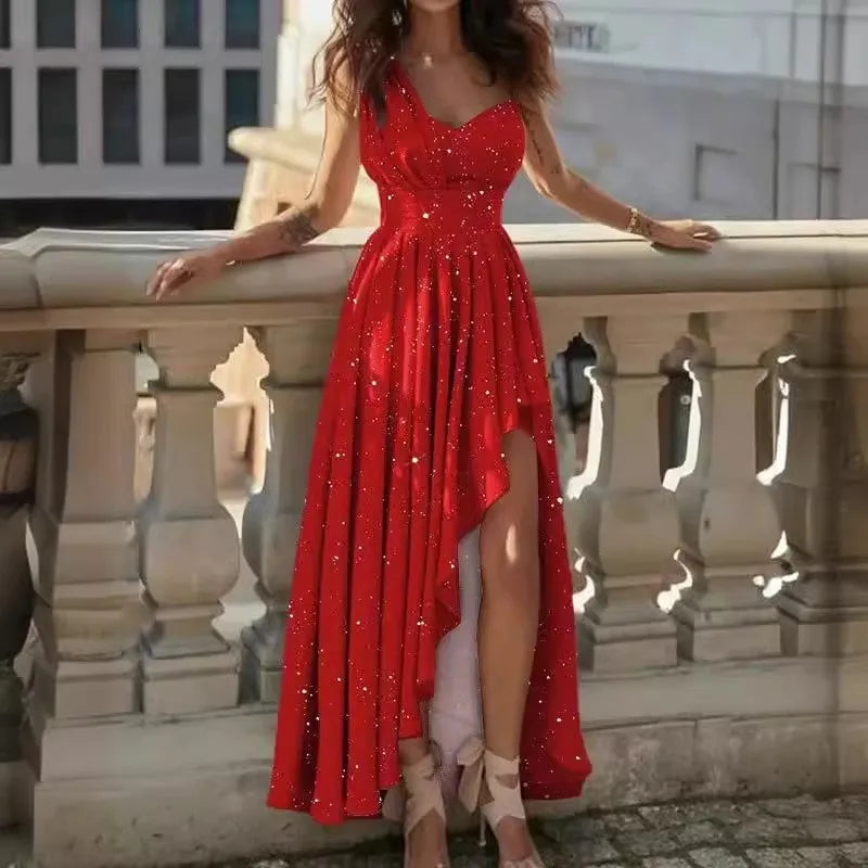 MsChuh Elegant Off Shoulder Dress in Polyester for Women