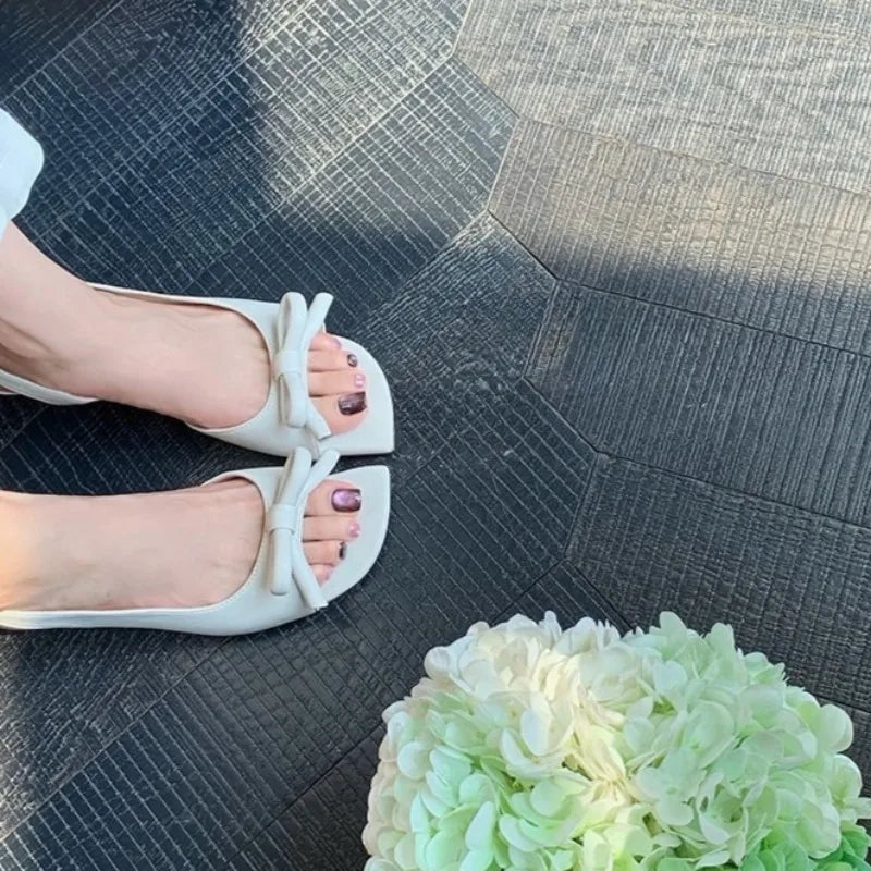 KLYH Elegant High Heeled Sandals for Women with Butterfly Knot