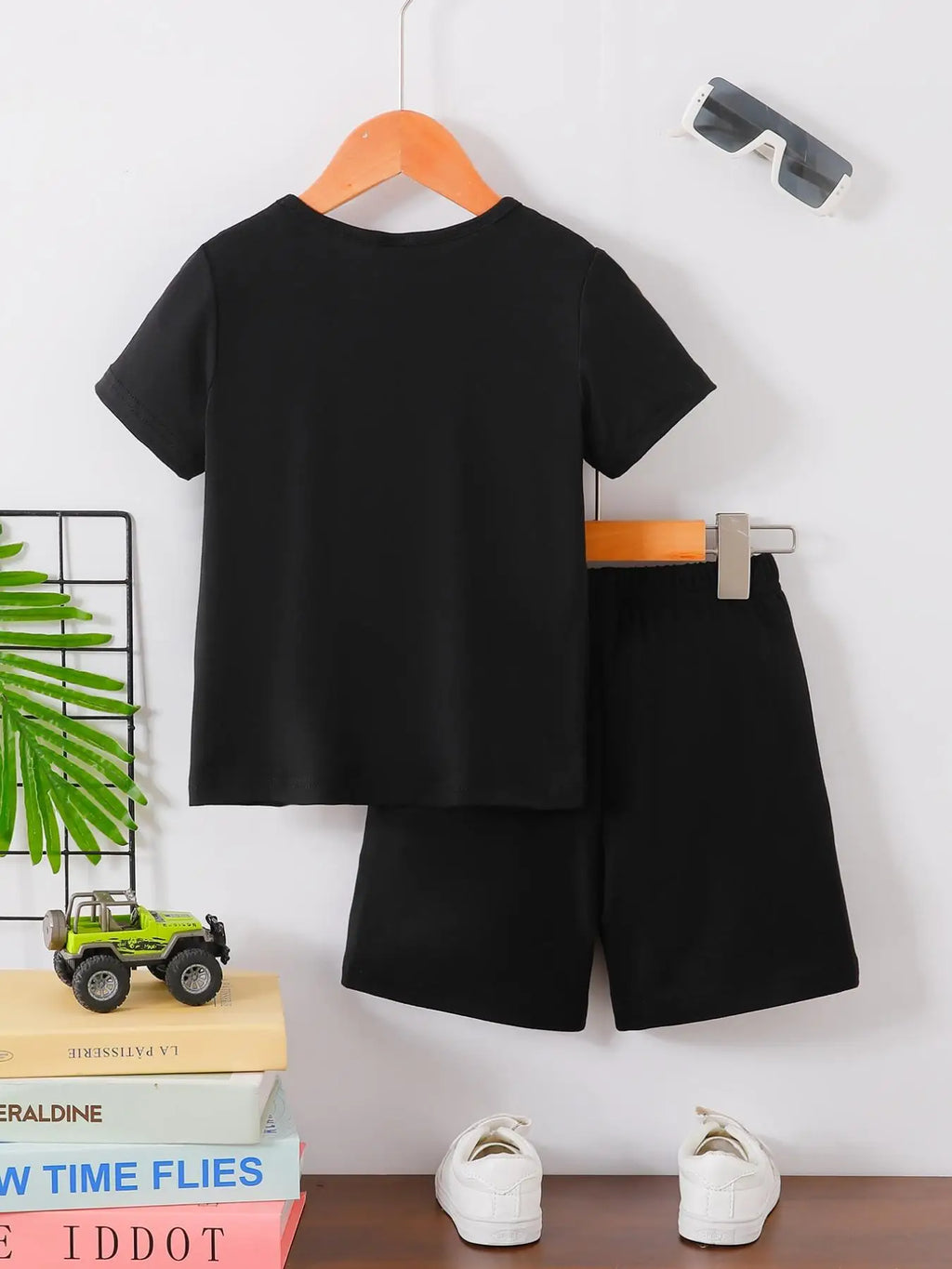 Boys Cute-Pet Print Casual Summer 2-Piece Outfit Set