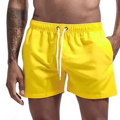 Men's Quick Dry Board Shorts with Pockets for Summer Beach