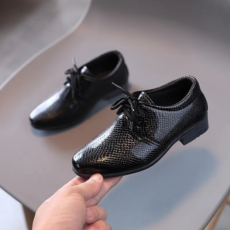 Boys Leather Fashion Shoes for Spring and Autumn Wear