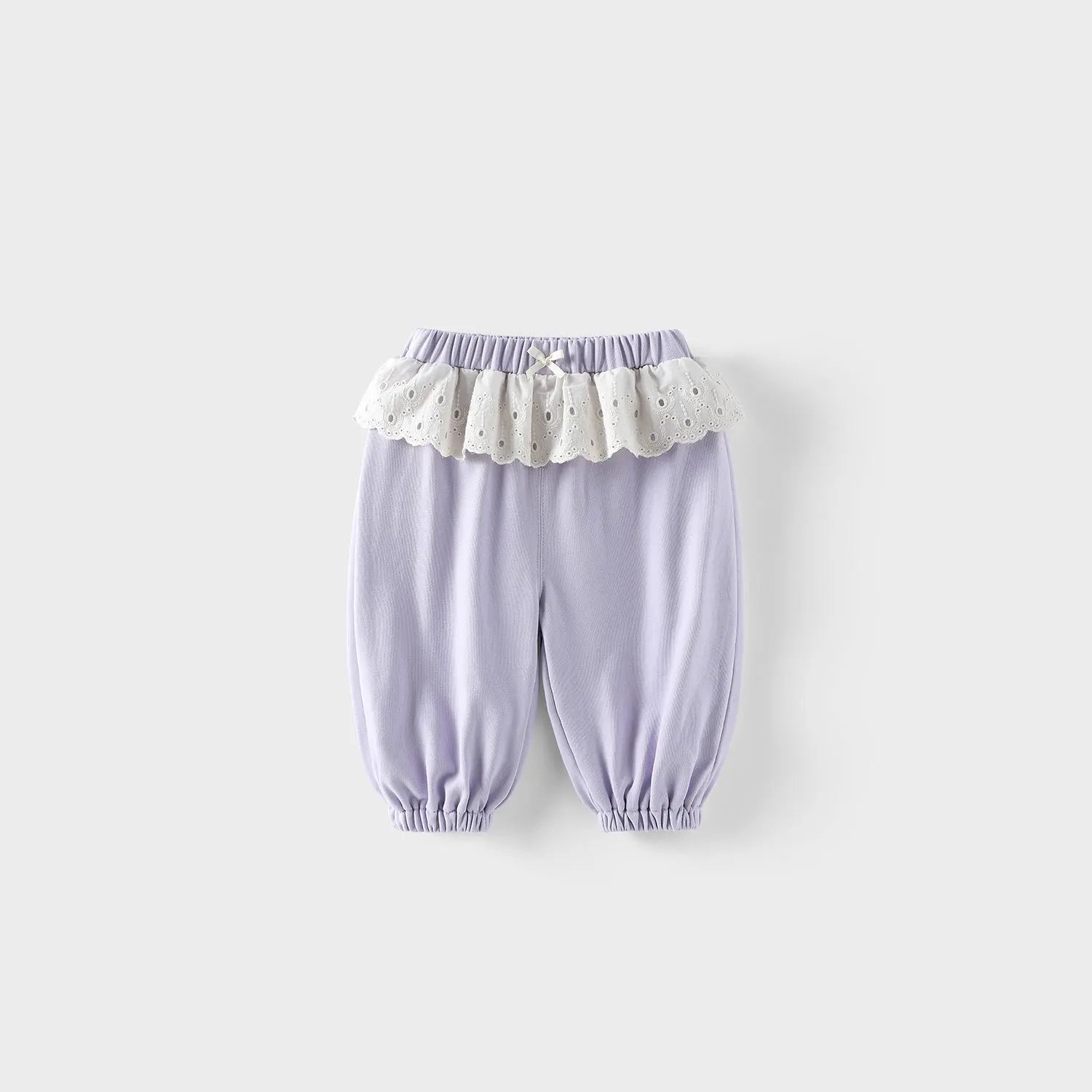 Girls' Casual Lace Sports Pants in Cotton for Autumn 2025