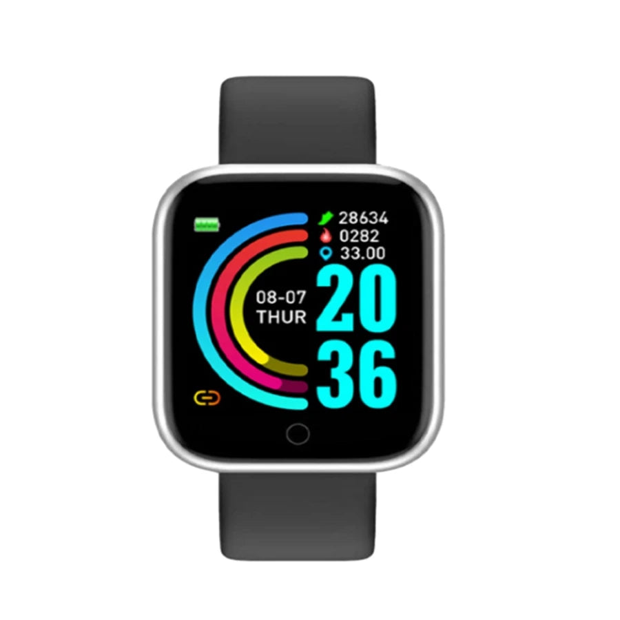 Bluetooth Smart Watch for Fitness and Music with Silicone Band