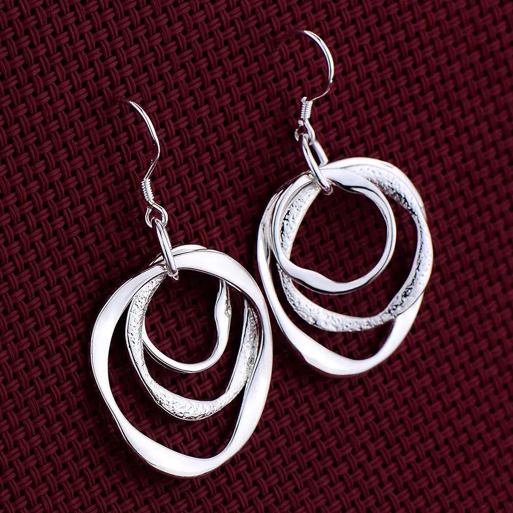 Elegant 925 Sterling Silver Stud Earrings for Women