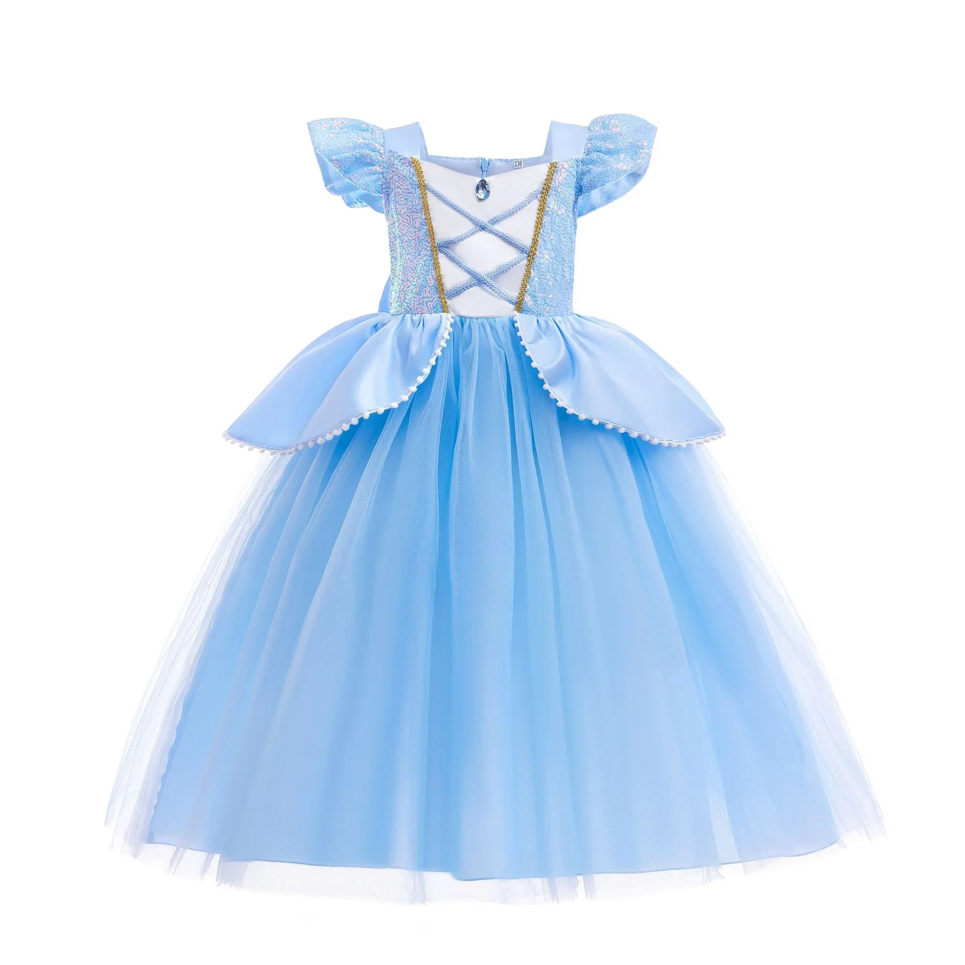 Girls Rapunzel Princess Costume for Kids Birthday Parties