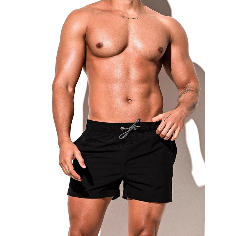 Men's Quick Dry Swim Shorts for Summer Beach Activities