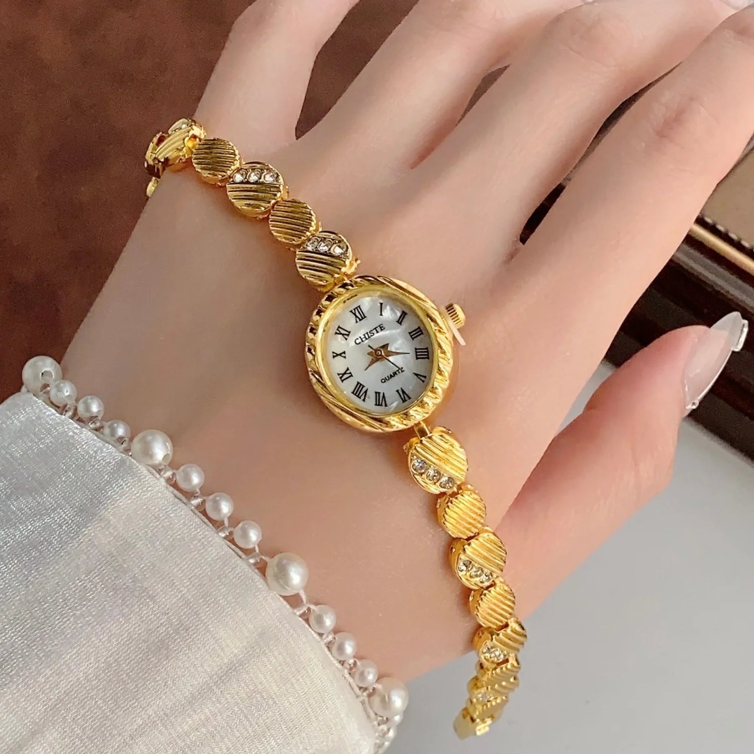 Elegant Gold Bracelet Watch for Women by KCALOE