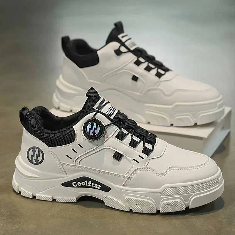 Men's Low-top Casual Sports Shoes with Rotating Buckle