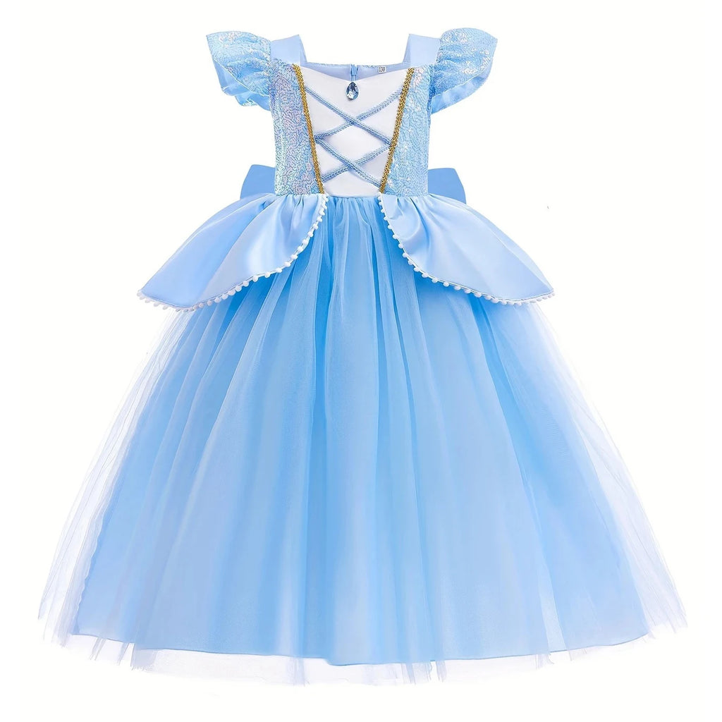 Girls Rapunzel Princess Costume for Kids Birthday Parties