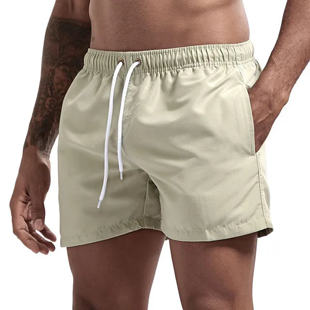 Men's Quick Dry Board Shorts with Pockets for Summer Beach