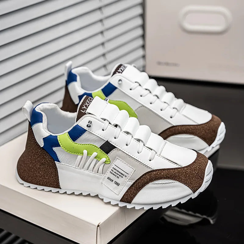 Men's Summer Mesh Breathable Running Sneakers for Outdoor Use