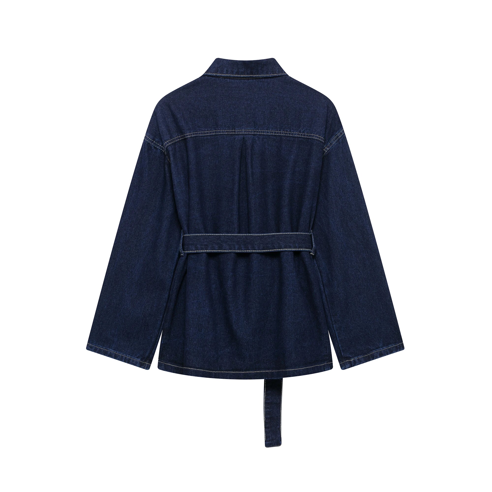 Women Fashion Denim Jacket and Zipper Jeans Set