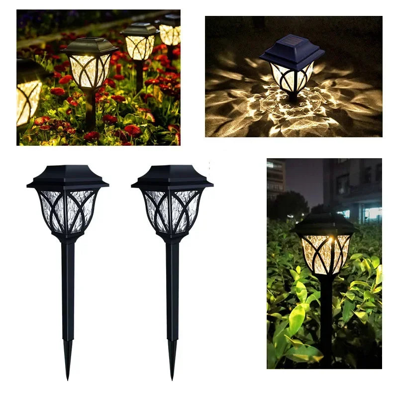 Solar Powered Garden Lanterns for Outdoor Pathway Lighting