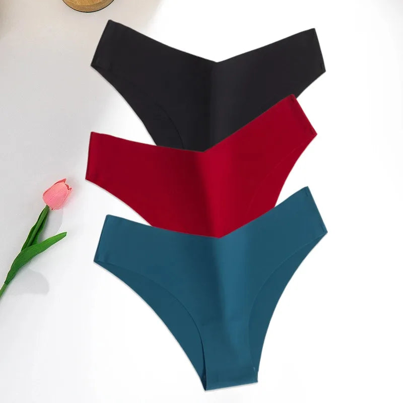 WarmSteps Women's Seamless G-String Panties 3Pcs Set
