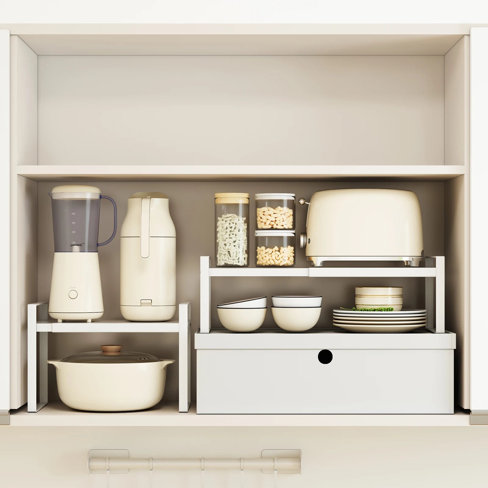 Metal Kitchen Storage Rack for Under Sink Organization