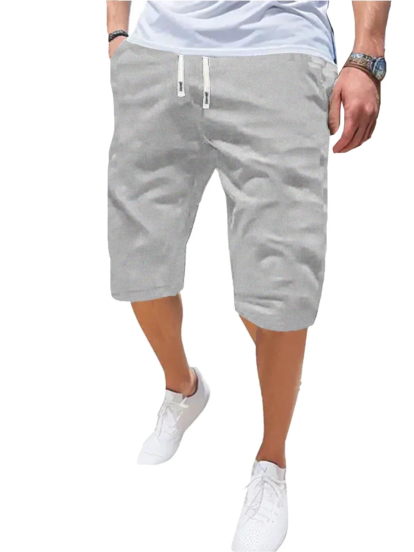 Men's Casual Polyester Sports Shorts for Summer Running