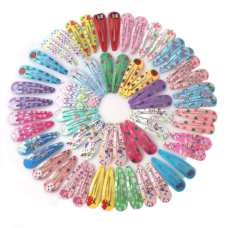 Cute Cartoon Hairpins for Girls 40Pcs Alloy Accessories