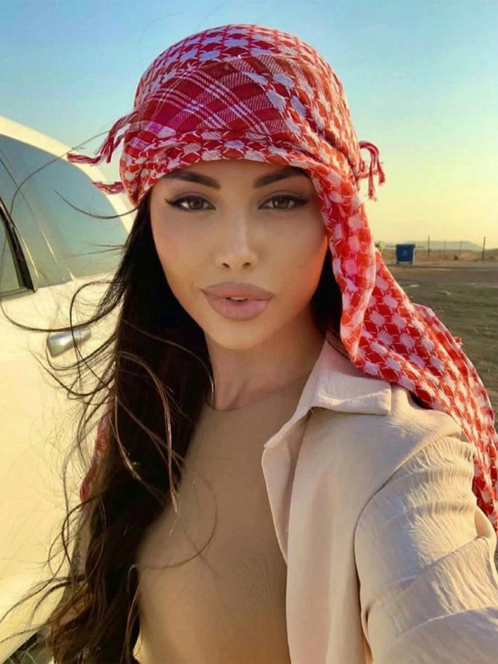 Desert Square Headscarf Unisex Scarf Hijab for All Seasons