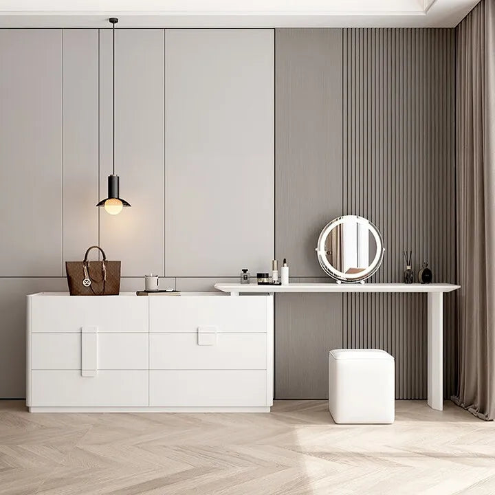Modern Morocco Wooden Makeup Table with Mirror by YQXH