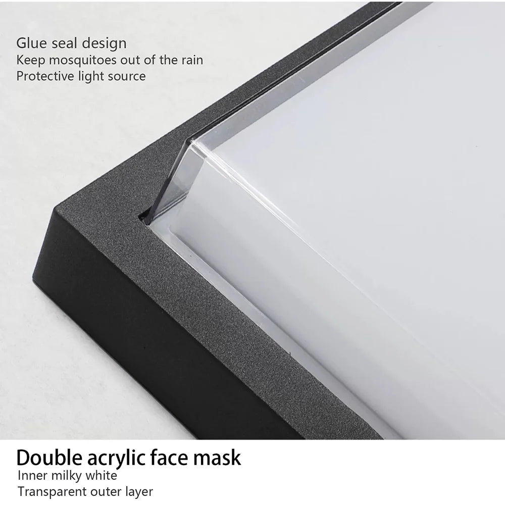 Modern Waterproof LED Wall Lamp for Outdoor Spaces
