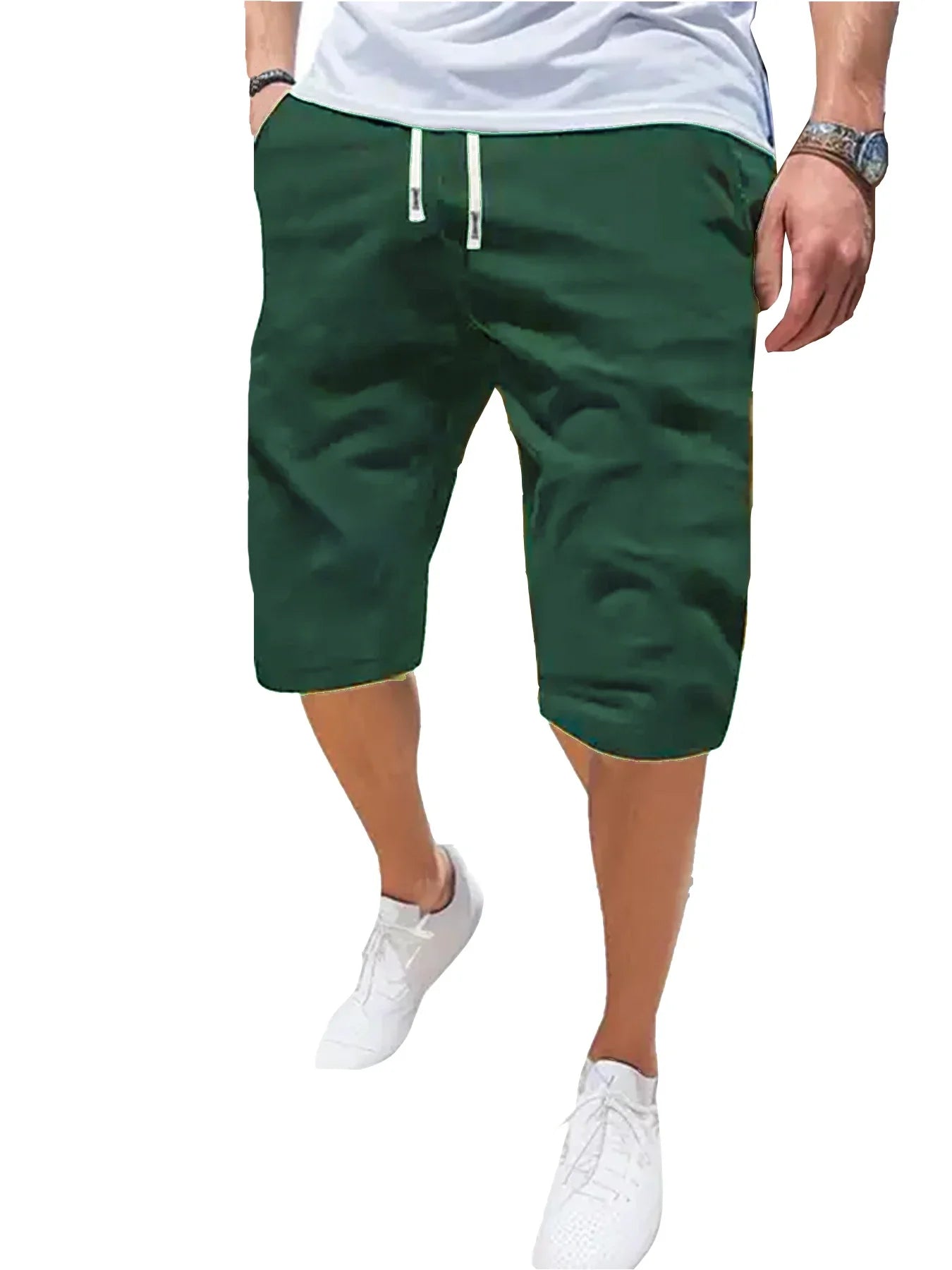 Men's Casual Polyester Sports Shorts for Summer Running