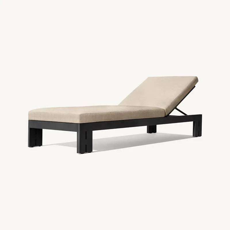 Aluminum Outdoor Sofa Set with Ottoman for Modern Gardens